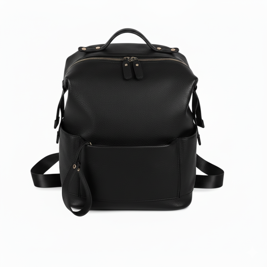 Sac à Langer “Le Cocoon Black" – Cuir Doux, Grande Capacité & Design Raffiné (Copie)